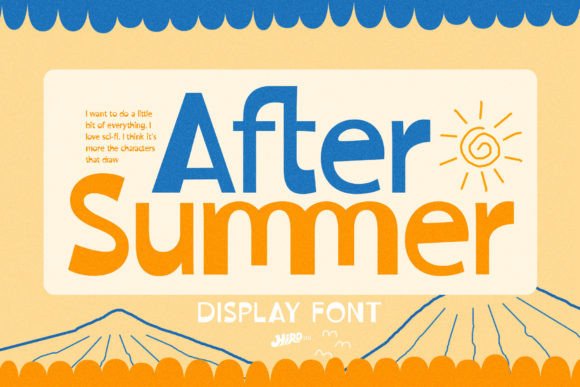 After Summer: A Retro Display Typeface for Vibrant Editorial Design