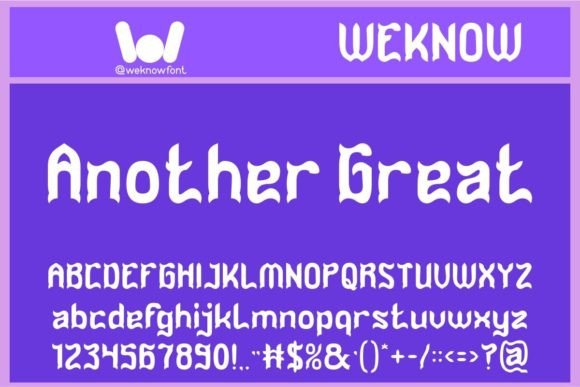 Another Great: The Bold Display Font for Authentic Branding