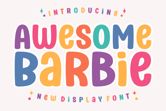 Awesome Barbie: The Quirky Display Typeface for Playful Web Design