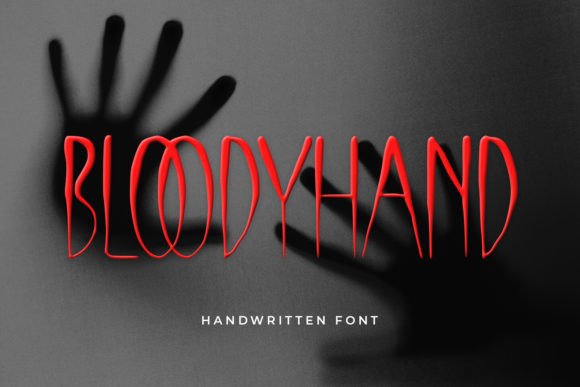 Bloody Hand: A Display Font for Edgy Digital Branding