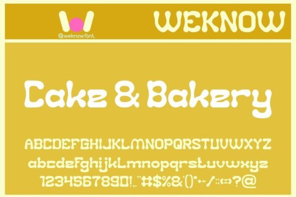Cake and Bakery: The Perfect Display Font for Sweet Branding