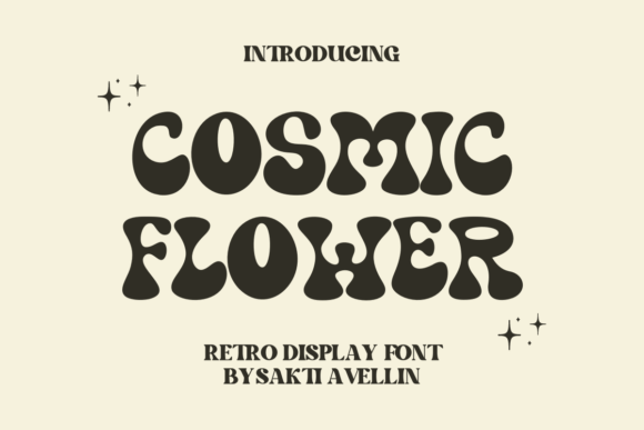 Cosmic Flower: A Retro Display Typeface for Editorial Design