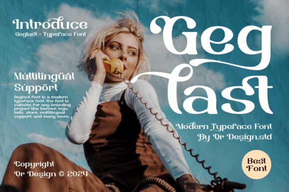 Geglast: The Elegant Display Typeface for Modern Editorial Design