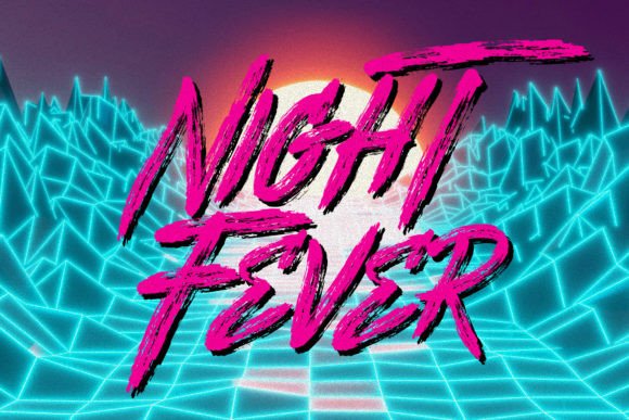 Night Fever: The Retro Script Font That Elevates Your Brand