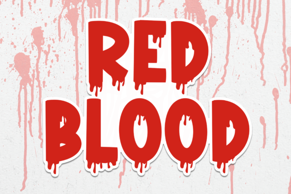 Red Blood: A Quirky Display Font for Bold Brand Identity
