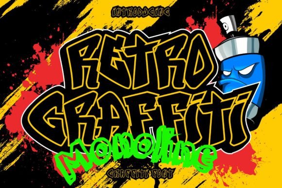 Retro Graffiti Monoline: The Bold Typeface for Urban Campaigns