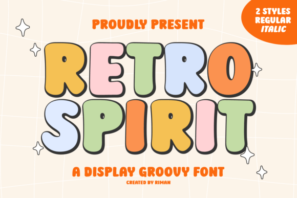 Retro Spirit: The Perfect Display Font for Handmade Crafts