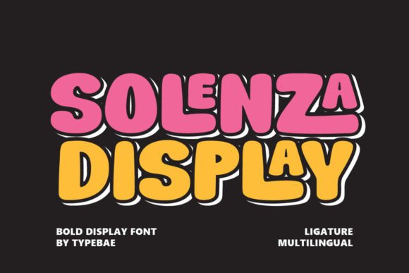Solenza: The Bold Display Font That Brings Handmade Goods to Life