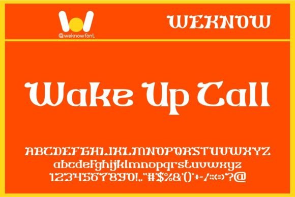 Wake Up Call: The Display Typeface That Stops the Scroll
