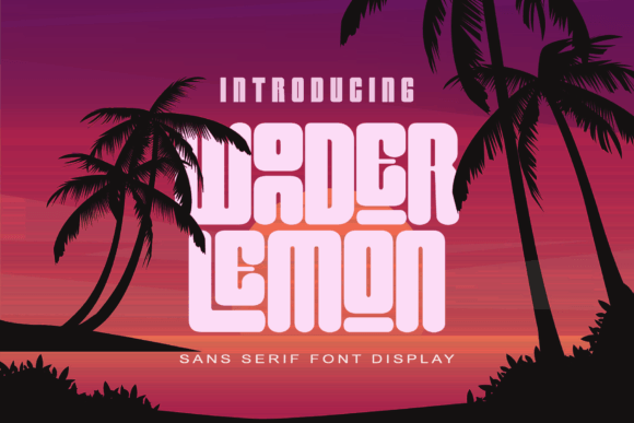 Wonder Lemon: A 90s Summer Display Typeface for Makers